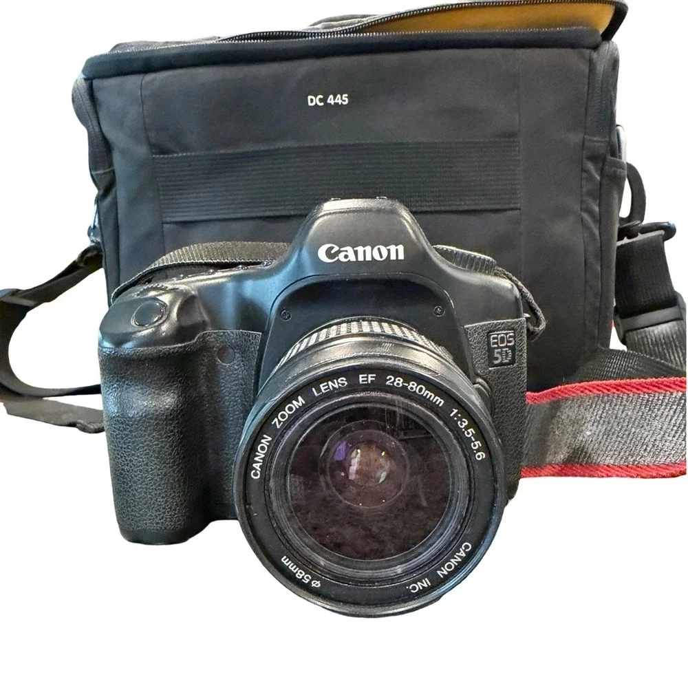Canon EOS 5D Digital SLR Camera EF 28-80mm Lens Bundle Bag Filters Manual
